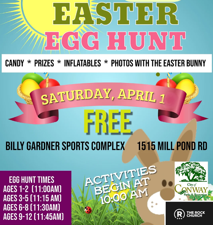City of Conway 2023 Great Easter Egg Hunt